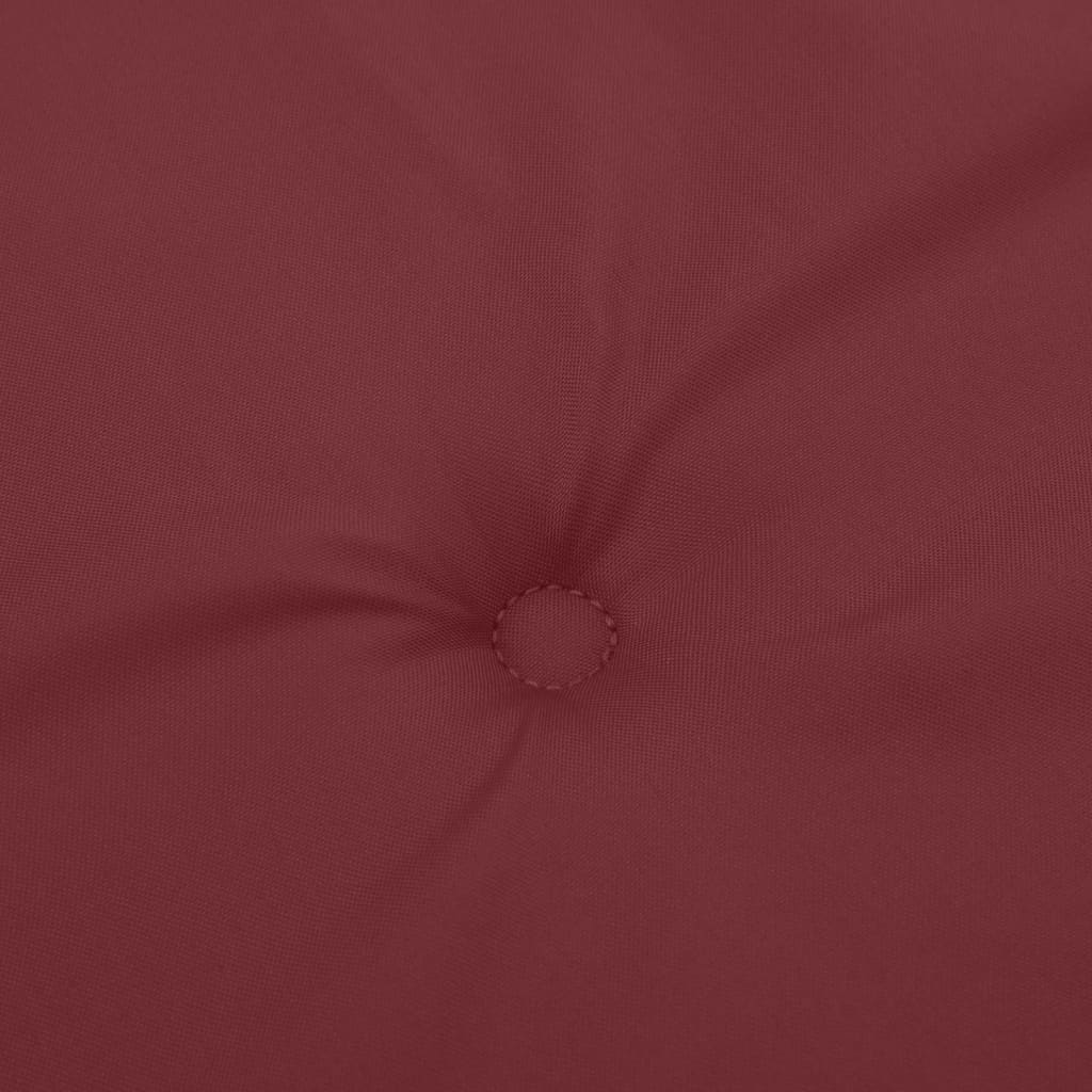 Coussins de chaise dossier haut lot de 2 rouge bordeaux mélangé