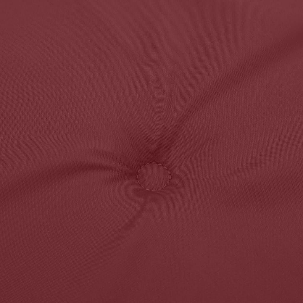 Coussins de chaise dossier haut lot de 6 rouge bordeaux mélangé