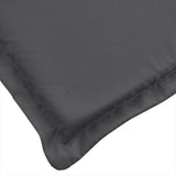 Coussins de chaise à dossier bas lot de 2 anthracite mélangé