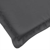 Coussins de chaise à dossier bas lot de 4 anthracite mélangé