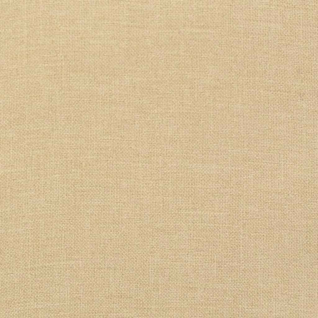 Low Back Chair Cushions Set of 4 Beige Mixed Fabric