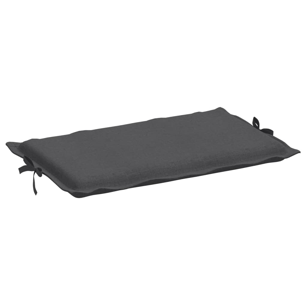 Coussin de chaise longue anthracite mélangé 186x58x3 cm tissu