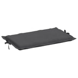 Coussin de chaise longue anthracite mélangé 186x58x3 cm tissu