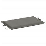 Coussin de chaise longue gris foncé mélangé 186x58x3 cm tissu