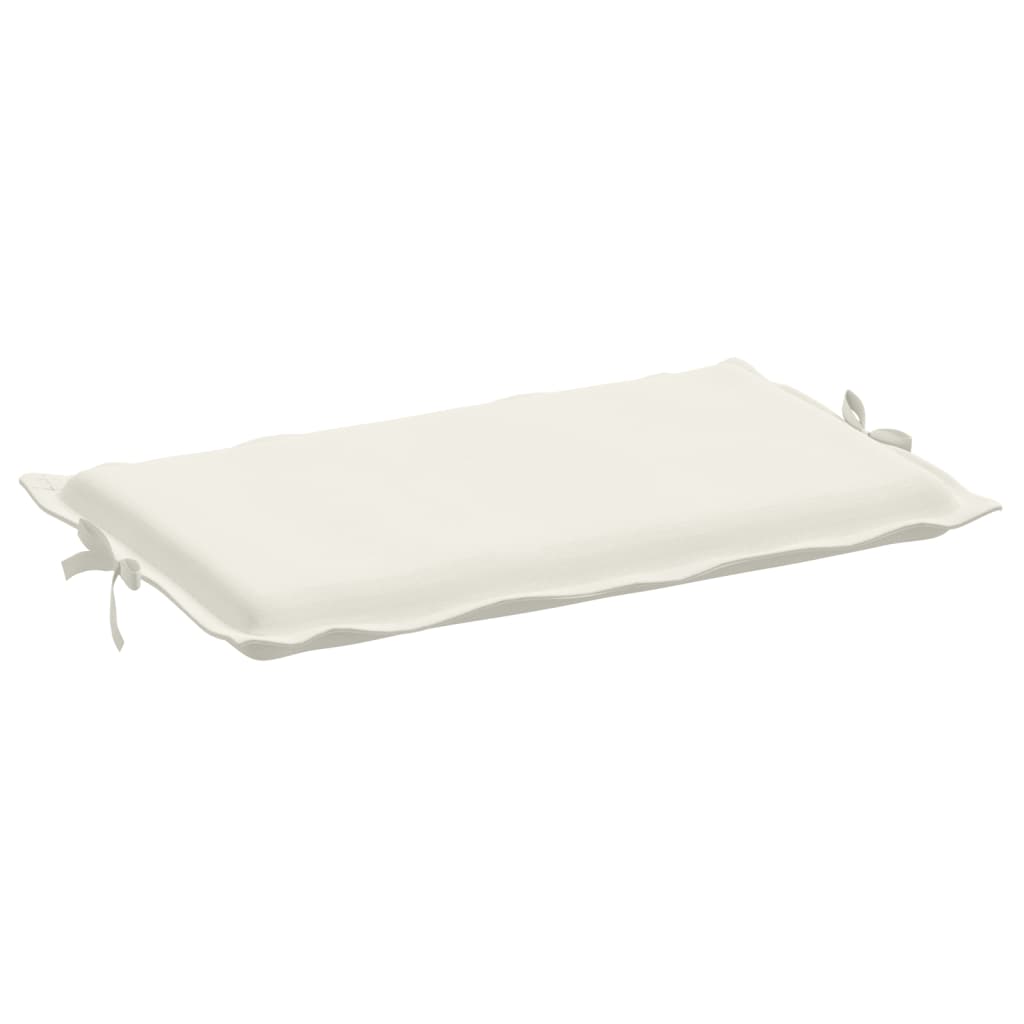 Coussin de chaise longue crème mélangé 186x58x3 cm tissu