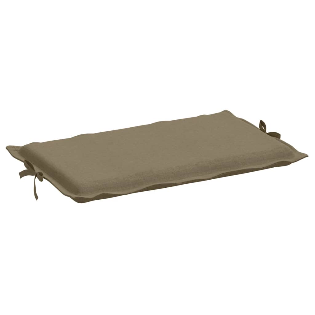 Coussin de chaise longue taupe mélangé 186x58x3 cm tissu