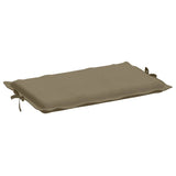 Coussin de chaise longue taupe mélangé 186x58x3 cm tissu