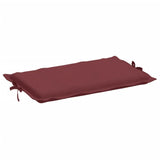 Coussin de chaise longue rouge bordeaux mélangé 186x58x3 cm