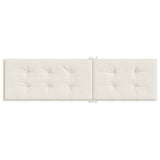 Coussin de chaise longue crème mélangé (75+105)x50x3 cm