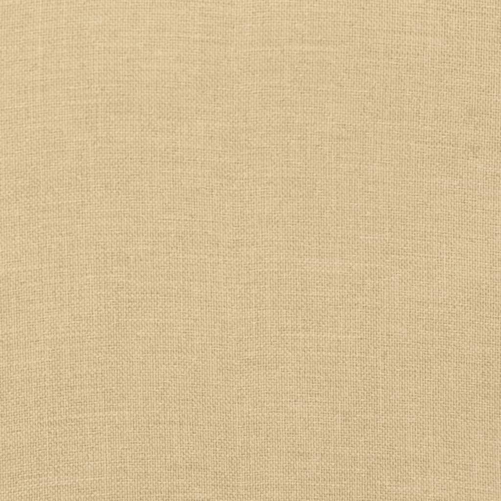 Coussin de chaise longue beige mélangé (75+105)x50x3 cm tissu