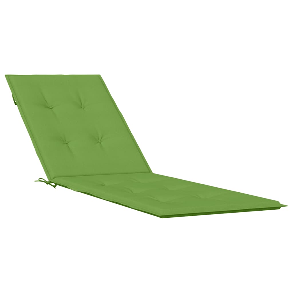 Coussin de chaise longue vert mélangé (75+105)x50x3 cm tissu