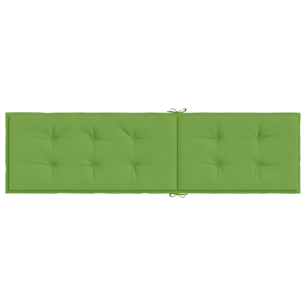 Coussin de chaise longue vert mélangé (75+105)x50x3 cm tissu