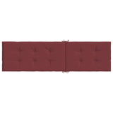 Coussin de chaise longue rouge bordeaux mélangé (75+105)x50x3cm