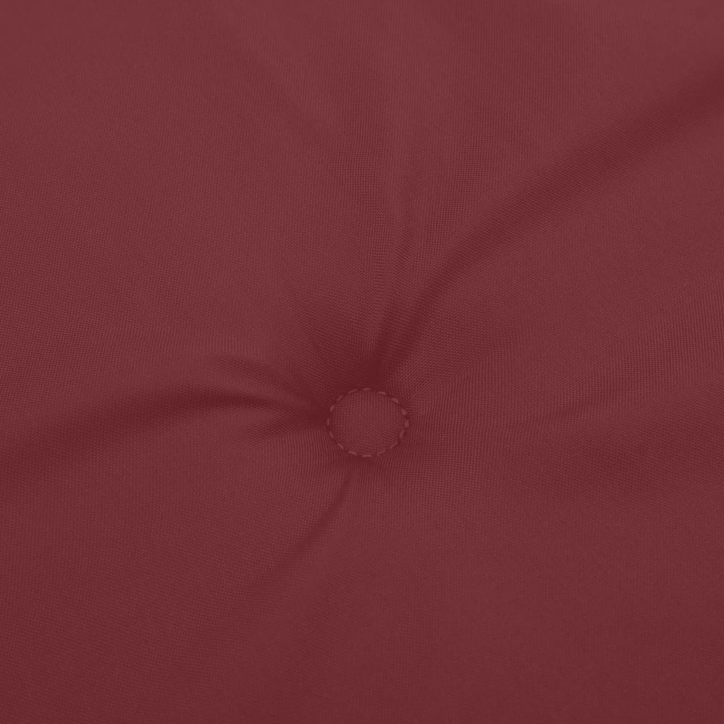 Coussin de chaise longue rouge bordeaux mélangé (75+105)x50x3cm