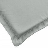 Coussin de chaise longue gris clair mélangé 200x50x4 cm tissu