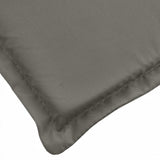 Coussin de chaise longue gris foncé mélangé 200x50x4 cm tissu