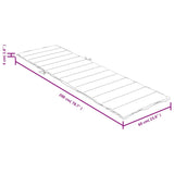 Cremefarbenes Lounge-Stuhlkissen aus gemischtem Stoff, 200 x 60 x 4 cm