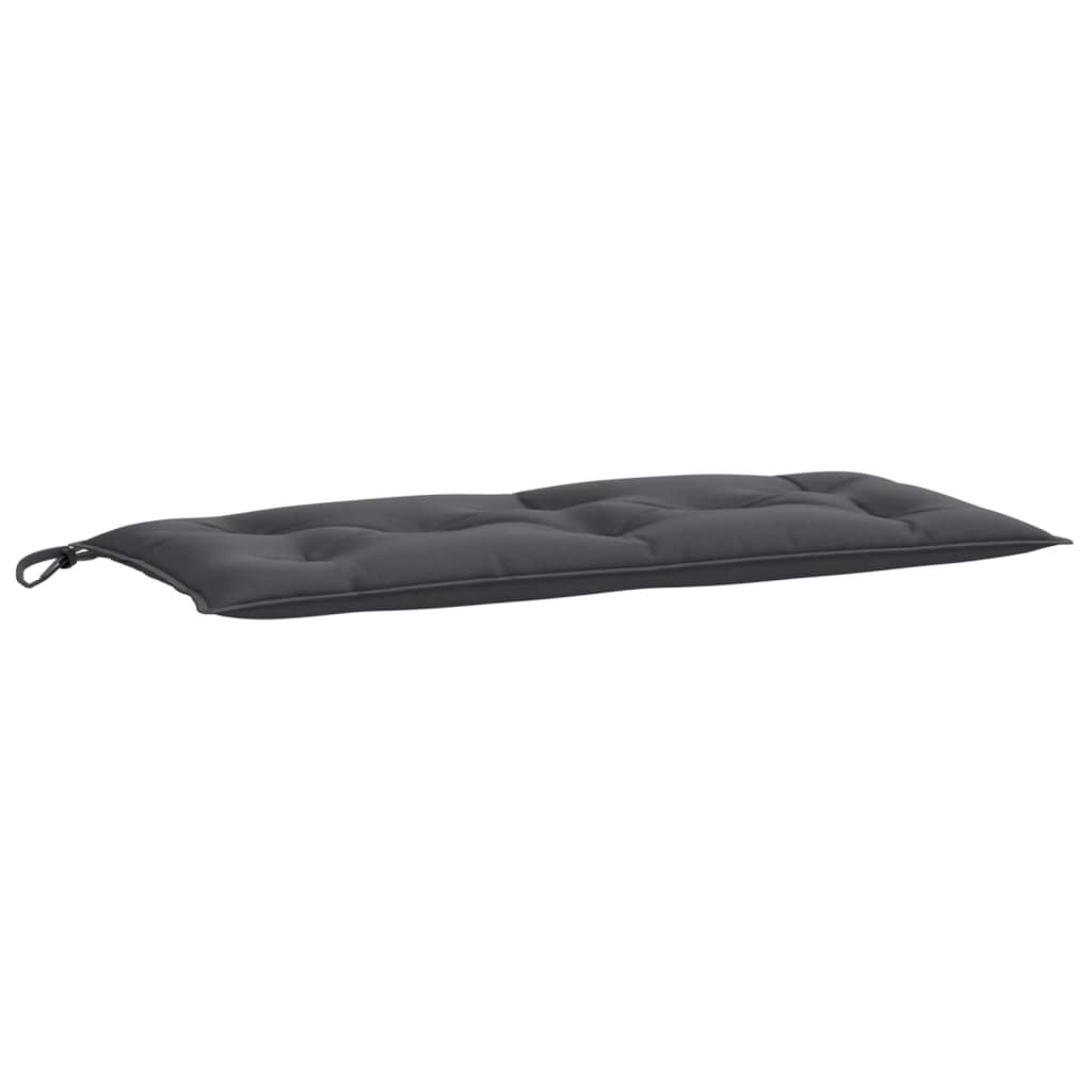 Coussin de banc de jardin anthracite mélangé 100x50x7 cm tissu