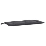 Coussin de banc de jardin anthracite mélangé 100x50x7 cm tissu