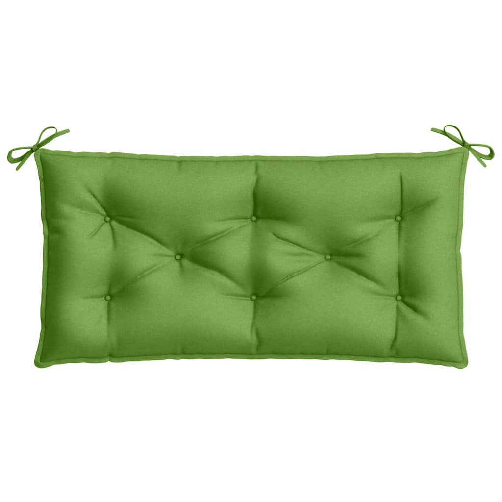 Coussin de banc de jardin vert mélangé 100x50x7 cm tissu