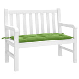 Coussin de banc de jardin vert mélangé 100x50x7 cm tissu