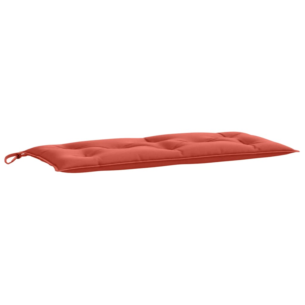 Coussin de banc de jardin rouge mélangé 100x50x7 cm tissu