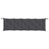 Coussin de banc de jardin anthracite mélangé 180x50x7 cm tissu