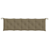 Coussin de banc de jardin taupe mélangé 180x50x7 cm tissu