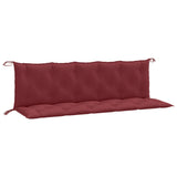 Garden bench cushions set of 2 burgundy red mix