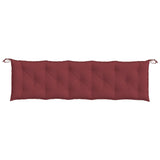 Garden bench cushions set of 2 burgundy red mix