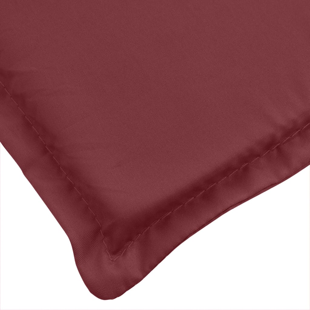 Garden bench cushions set of 2 burgundy red mix