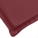 Garden bench cushions set of 2 burgundy red mix