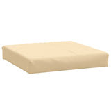 Coussins de palette lot de 2 beige mélangé tissu