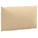 Coussins de palette lot de 2 beige mélangé tissu