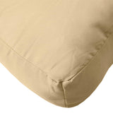 Coussins de palette lot de 2 beige mélangé tissu