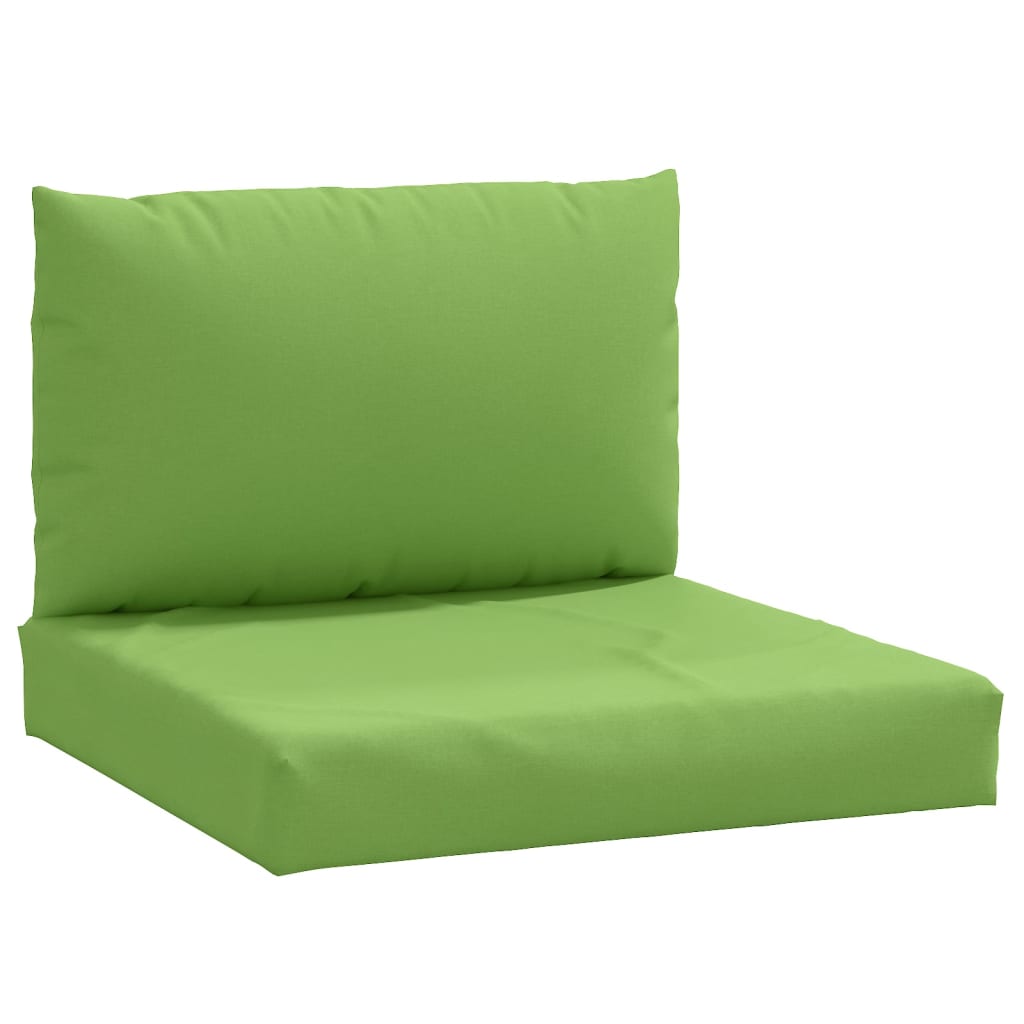 Coussins de palette lot de 2 vert mélangé tissu