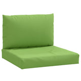 Coussins de palette lot de 2 vert mélangé tissu