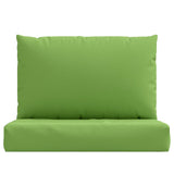 Coussins de palette lot de 2 vert mélangé tissu