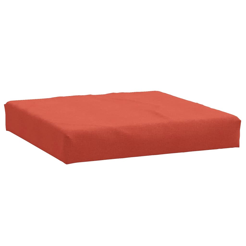 Pallet cushions set of 2 red mixed fabric