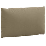 Coussins de palette lot de 2 taupe mélangé tissu