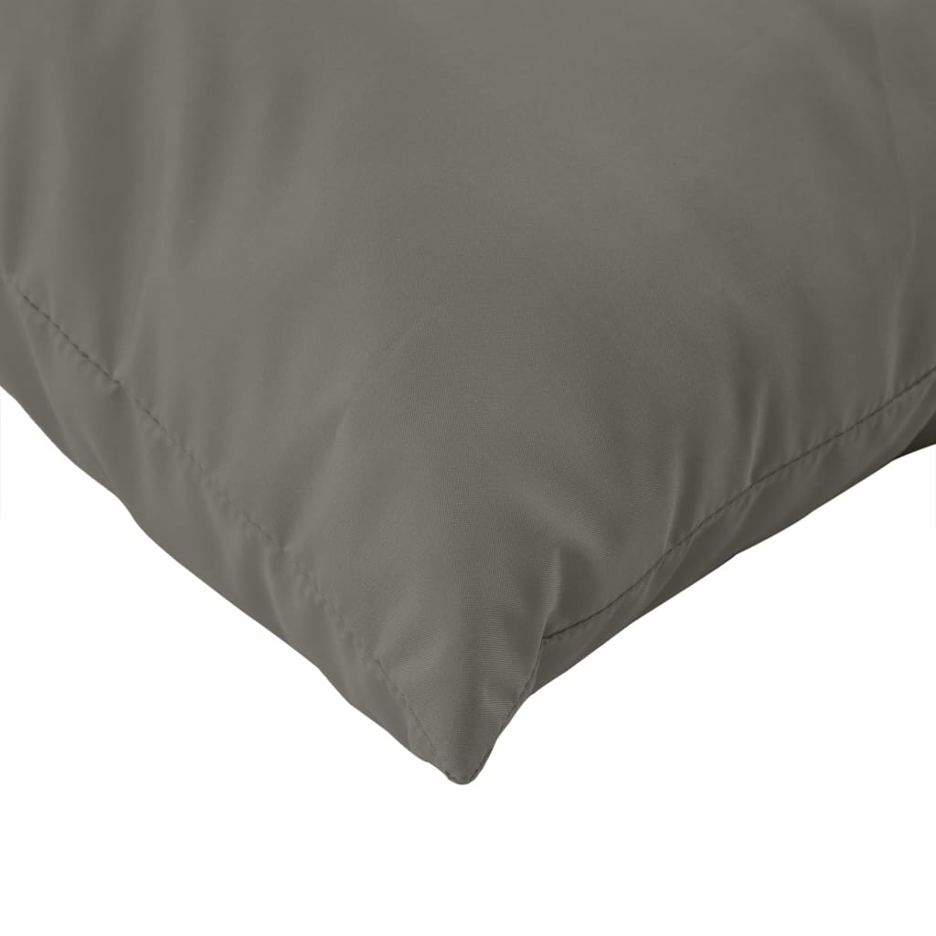 Coussins de palette lot de 3 gris foncé mélangé tissu