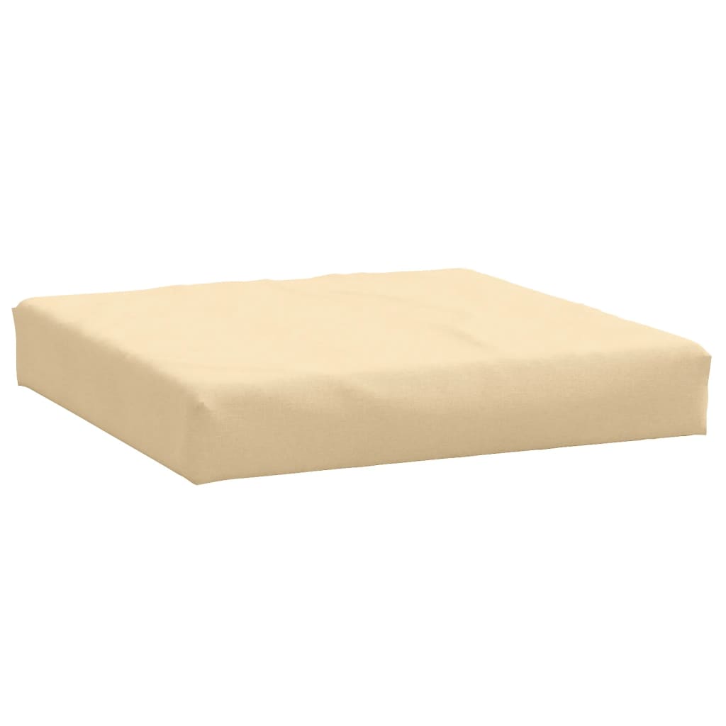 Coussins de palette lot de 3 beige mélangé tissu