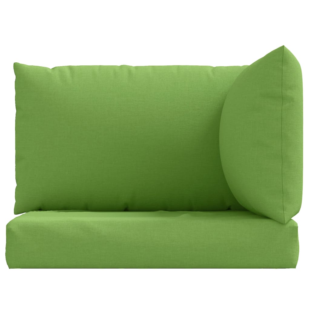 Coussins de palette lot de 3 vert mélangé tissu