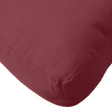 Coussin de palette rouge bordeaux mélangé 60x60x10 cm tissu