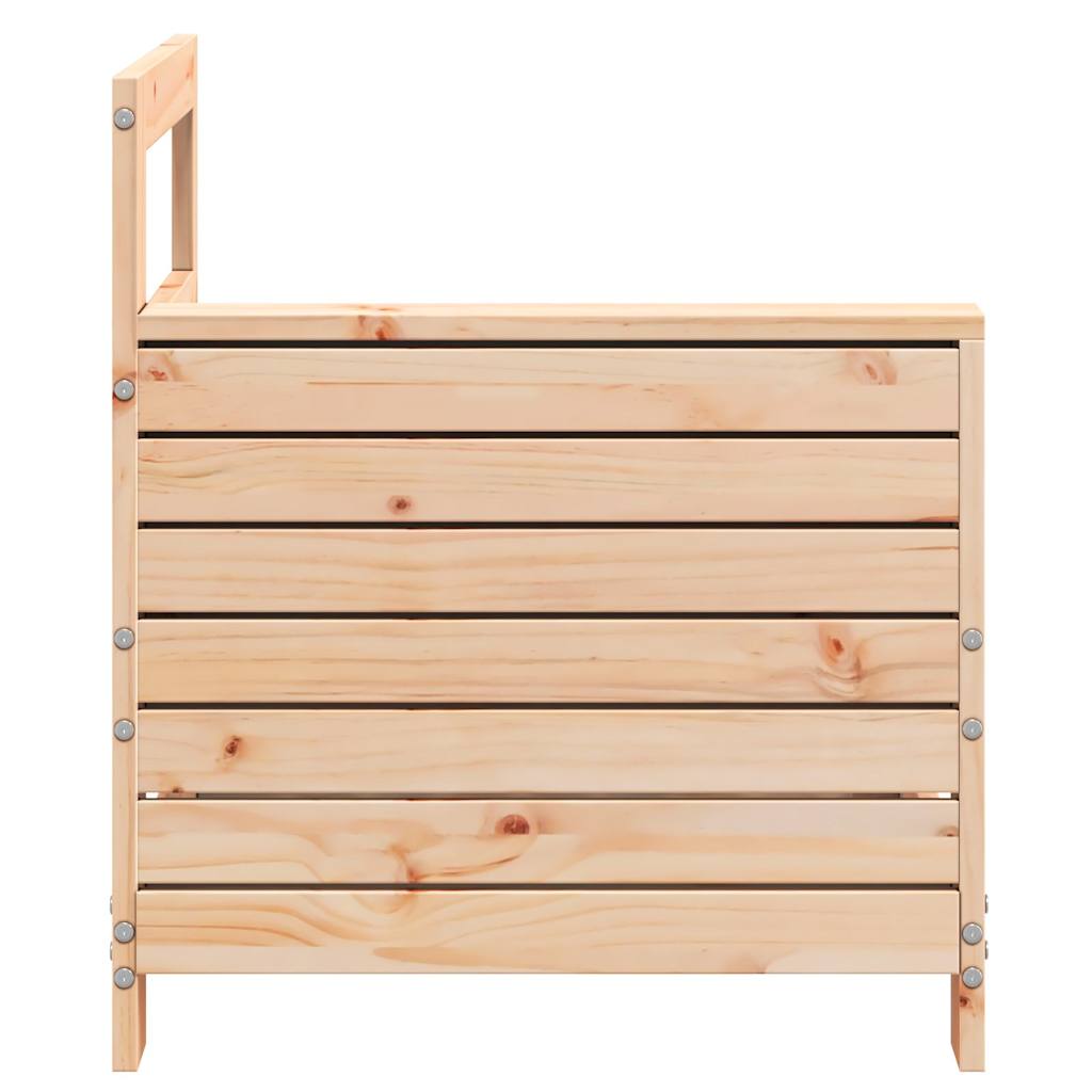 Armlehne für Gartensofa, 69 x 62 x 70,5 cm, massives Kiefernholz