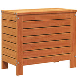 Repose-pied de jardin cire marron 62x31,5x52 cm bois pin massif