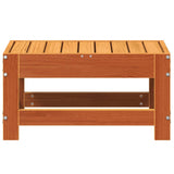 Repose-pied de jardin cire marron 62x30x32 cm bois pin massif