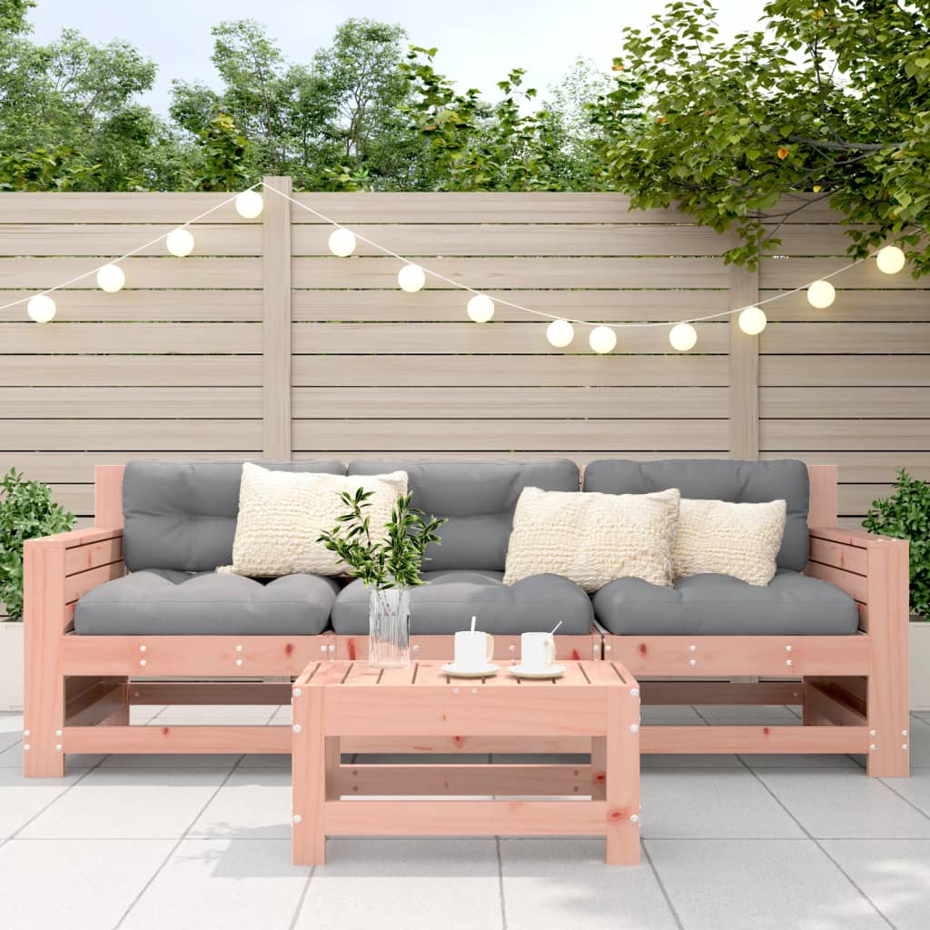 Repose-pied de jardin 62x30x32 cm bois massif de douglas