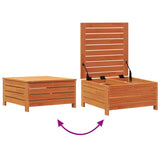 Repose-pied de jardin cire marron 62x63,5x32 cm bois pin massif