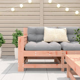 Garden sofa armrest with cushion solid douglas wood